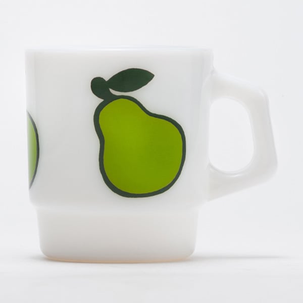 6 x Fire King Stacking Mugs - Fruity Series